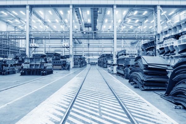 A factory showing cars steel assembly