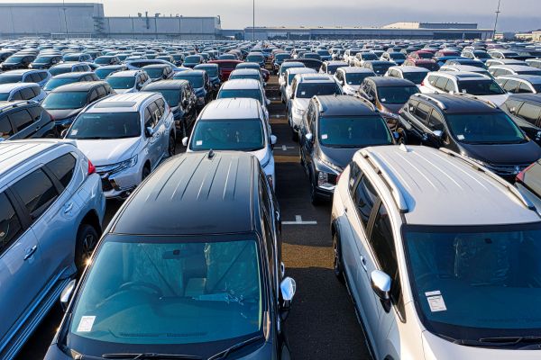 An array of cars with steel parts